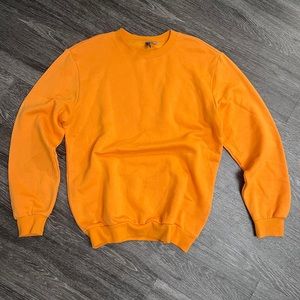 H&M DIVIDED neon orange sweatshirt Size small